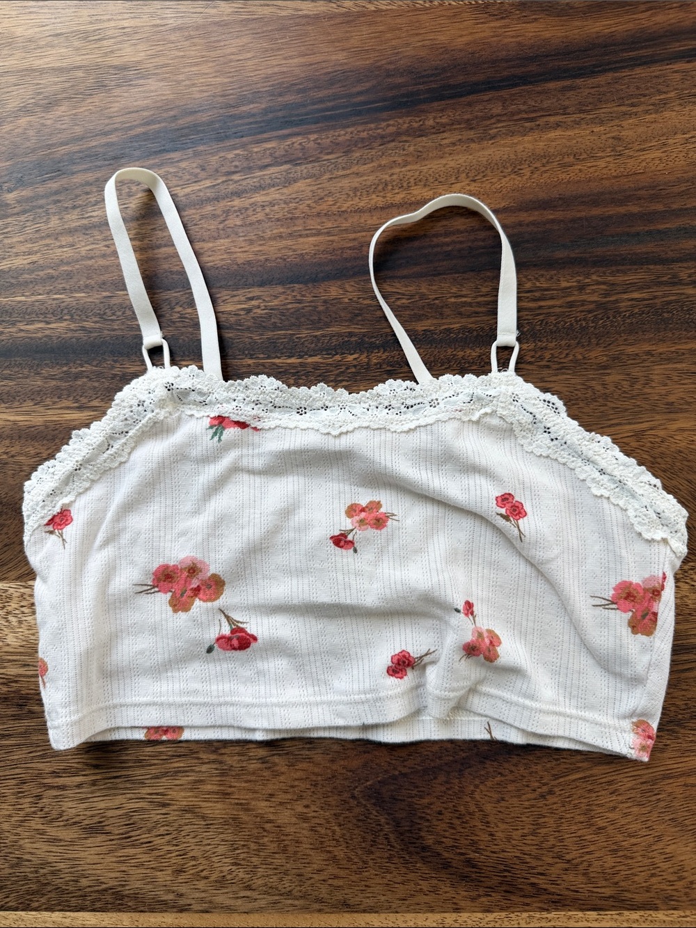 aerie Floral Lace Trim Bralette